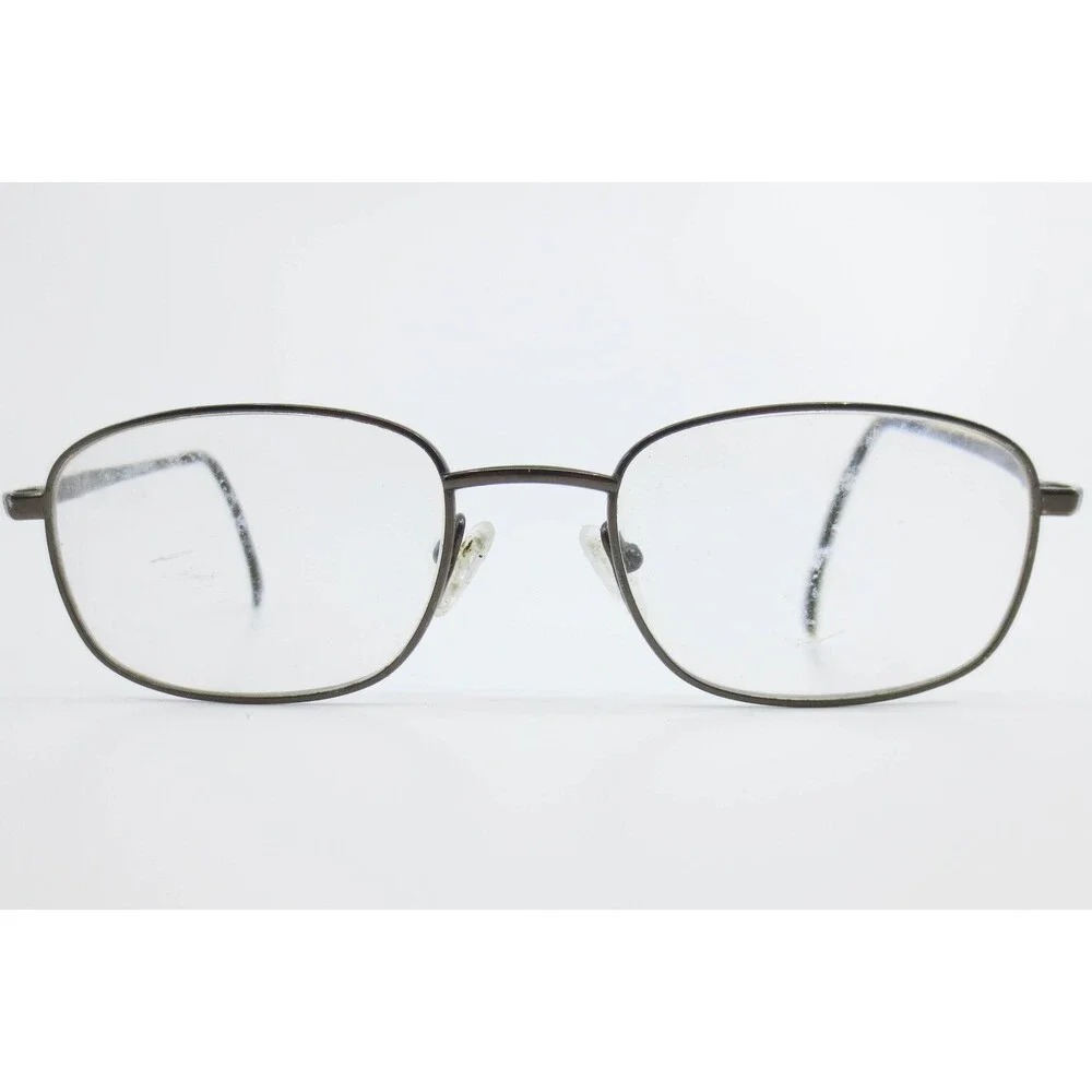 Van Heusen Bern Tan Metal Rectangular Eyeglass Frames 54-19-140 Mens Womens
